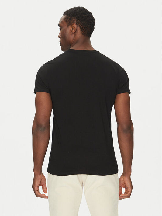 Lacoste T-Shirt TH6709 Μαύρο Regular Fit