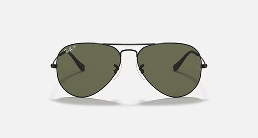 Ray-Ban Aviator Classic - Μαύρα Γυαλιά Ηλίου με Σκούρους Πράσινους Φακούς