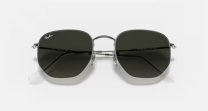 Ray-Ban Hexagonal Flat Lenses Γυαλιά Ηλίου Μαύρα με Μαύρους Φακούς