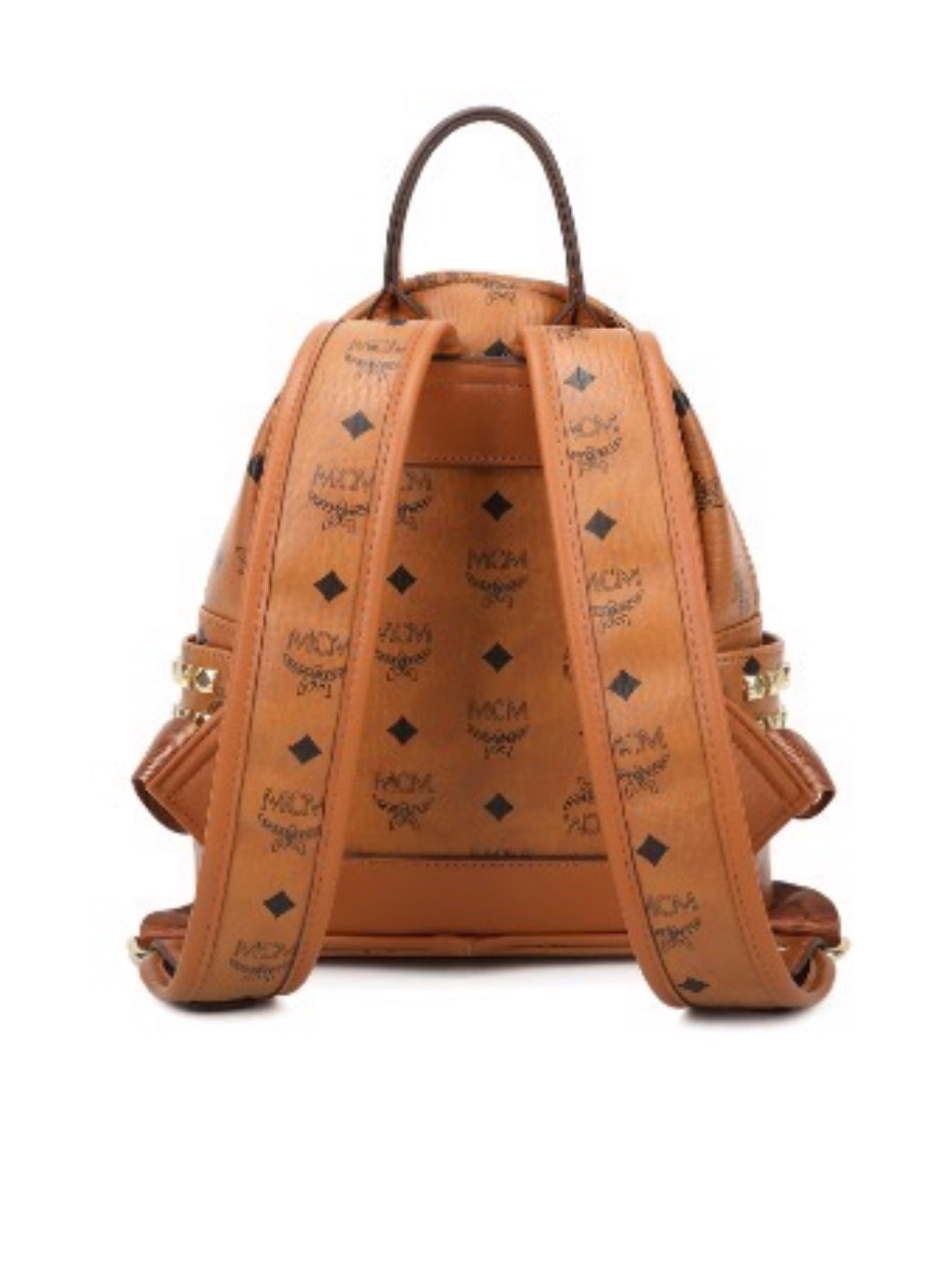 MCM Stark Backpack Cognac Visetos