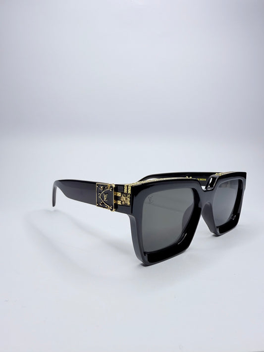 🕶️ Louis Vuitton Γυαλιά Ηλίου Μαύρα με Χρυσές Λεπτομέρειες