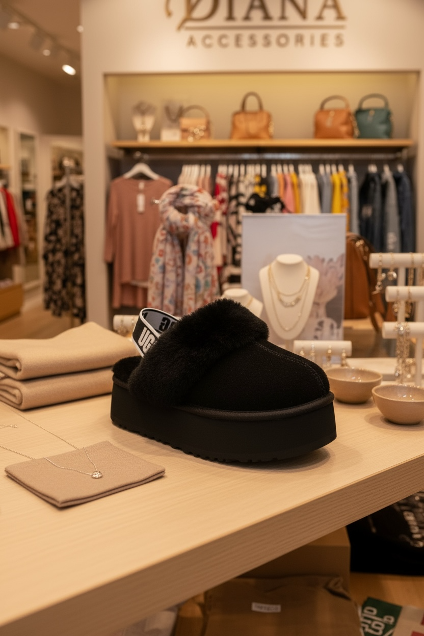 Γυναικεία UGG Funkette Μαύρο