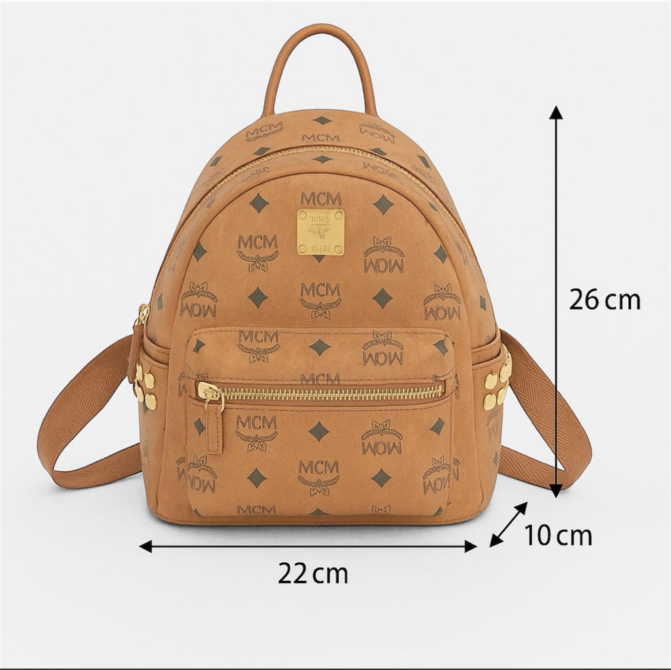 MCM Stark Backpack Cognac Visetos