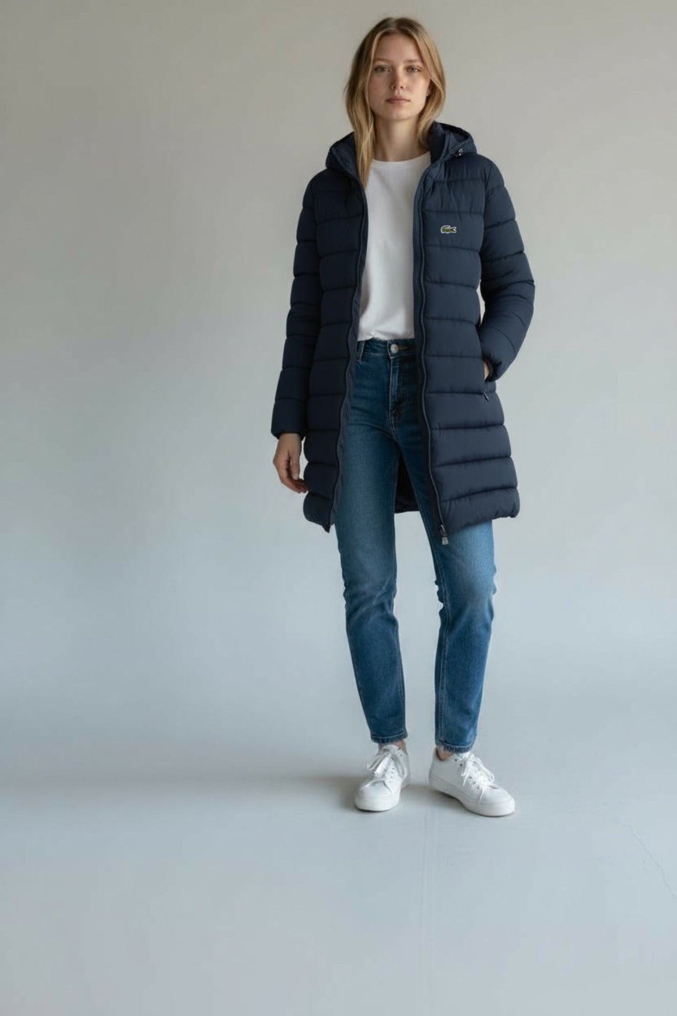 Γυναικείο Μπουφάν Lacoste – Navy Blue