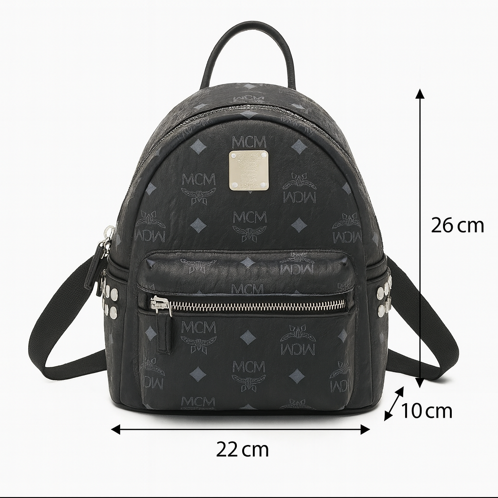 MCM Stark Backpack Black Visetos