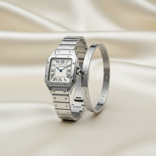 Cartier Set – Ρολόι & Βραχιόλι