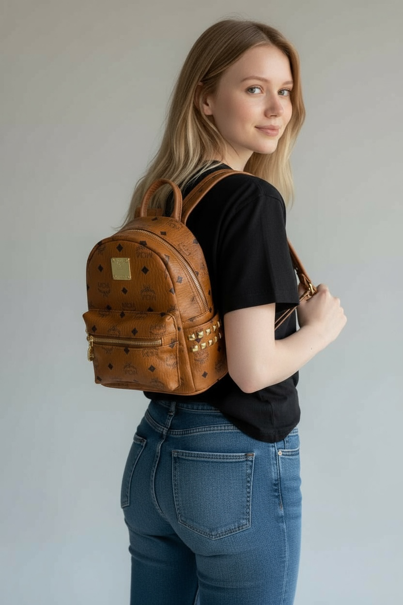MCM Stark Backpack Cognac Visetos