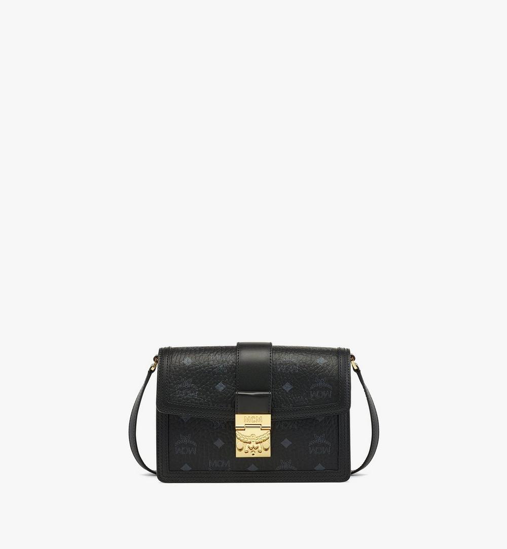 MCM Patricia Visetos Crossbody Bag – Black