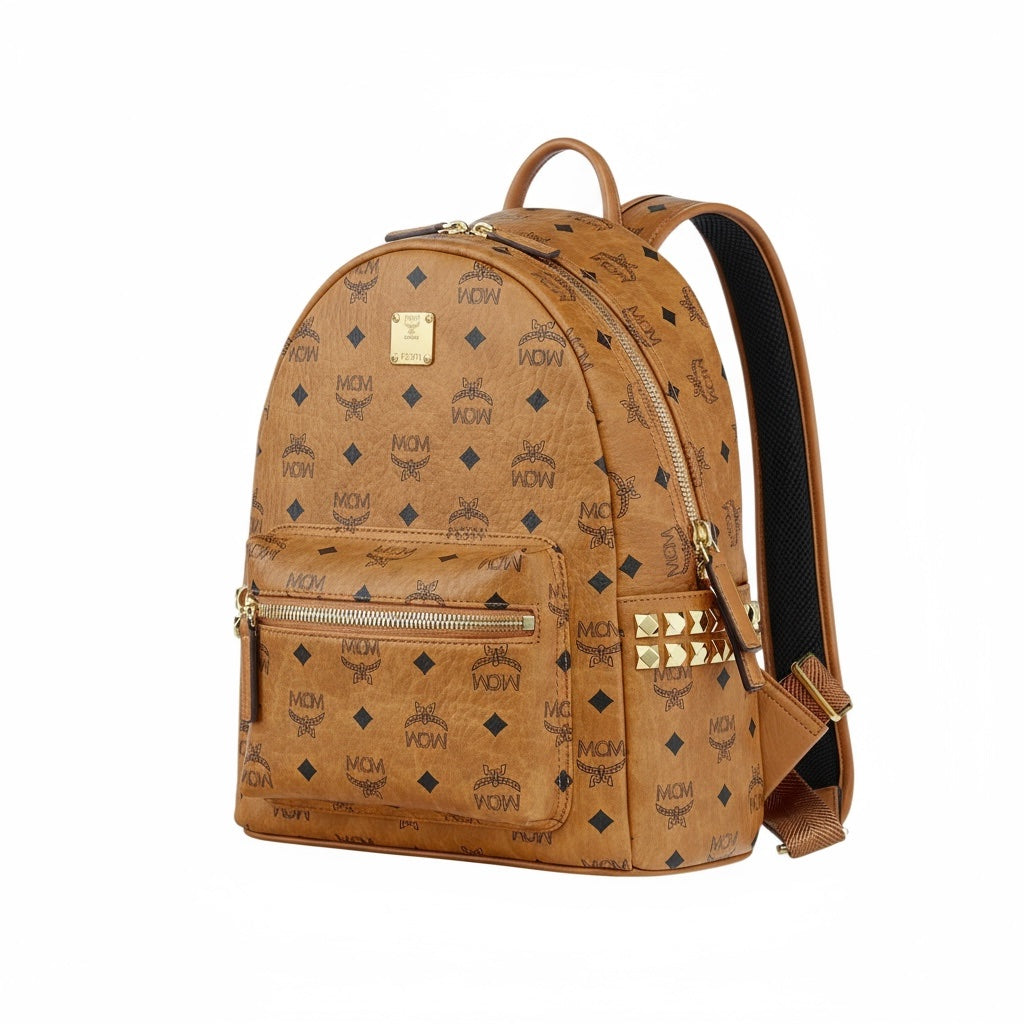 MCM Stark Backpack Cognac Visetos