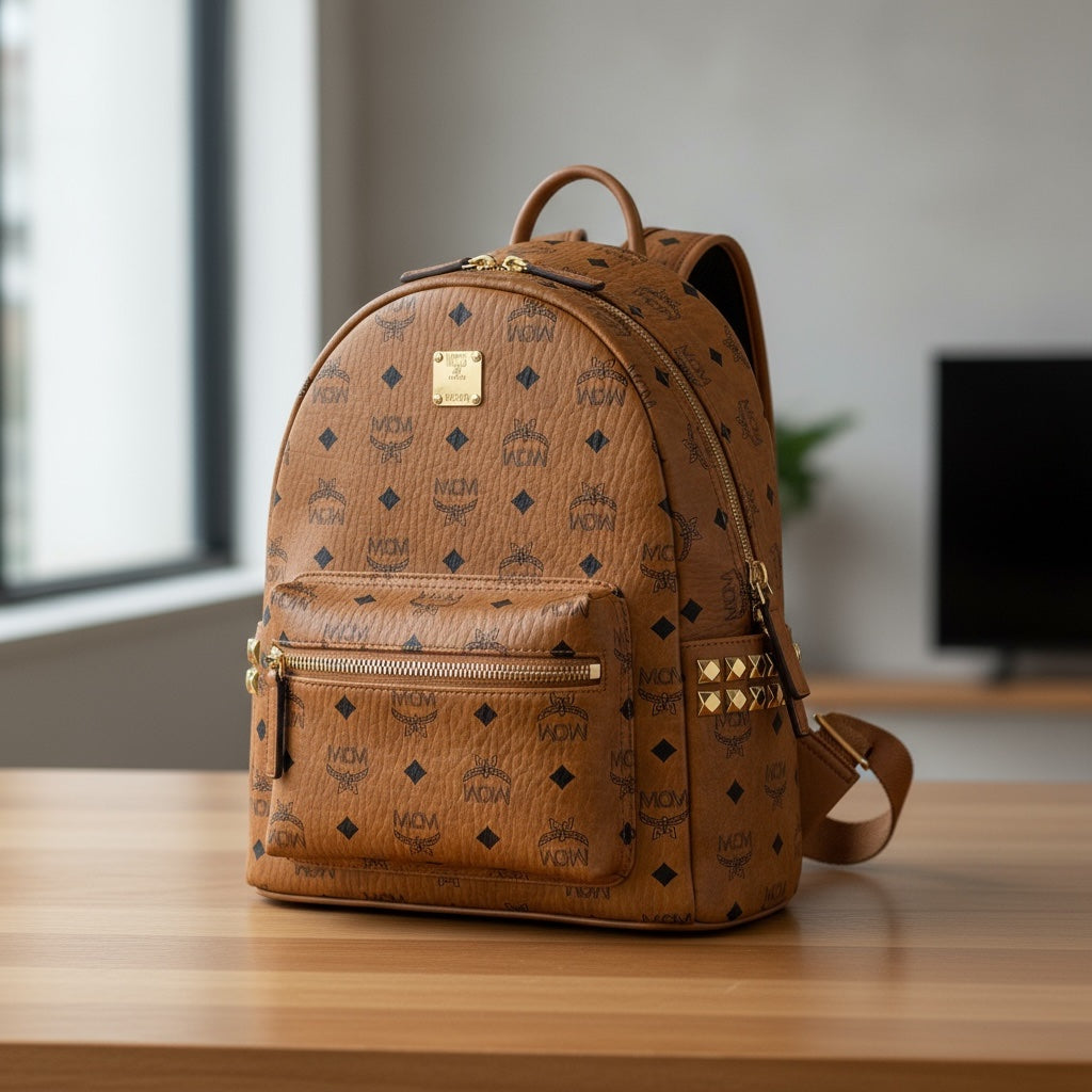 MCM Stark Backpack Cognac Visetos