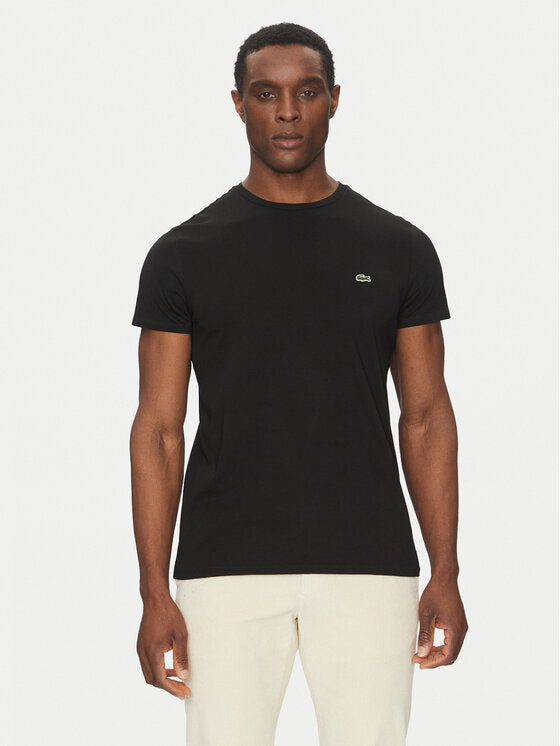 Lacoste T-Shirt TH6709 Μαύρο Regular Fit