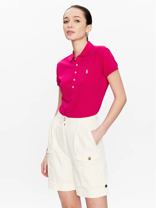 Polo Ροζ Slim Fit