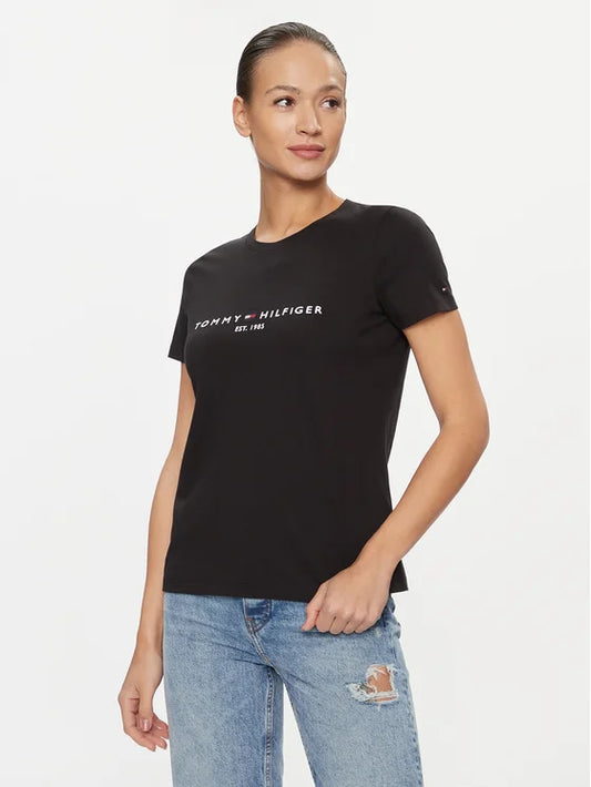 T-Shirt Heritage C-Nk WW0WW31999 Μαύρο Regular Fit