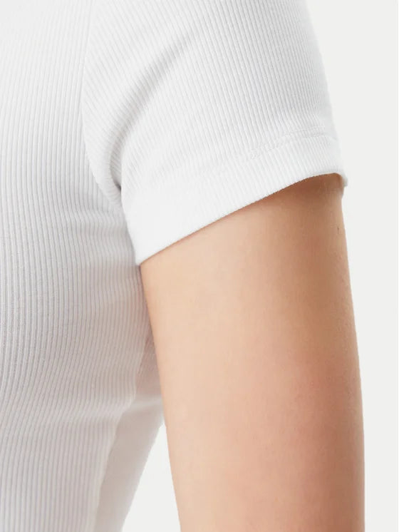 T-Shirt Badge Λευκό Slim Fit