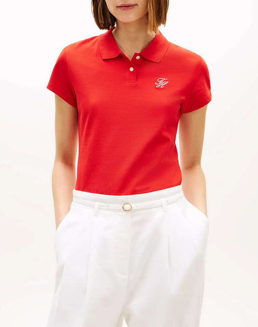 TOMMY HILFIGER TH SCRIPT SLIM SS POLO